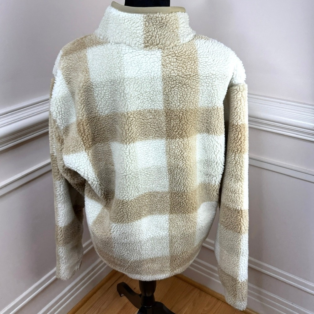 Nike Club Men's Winterized Half-Zip Plaid Sherpa Size Small NWT - Picture 6 of 11